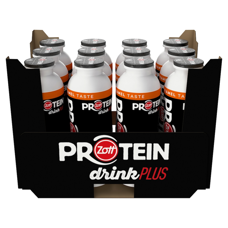 Obrázek 1 pro produkt Zott Protein Drink Plus mléčný nápoj s karamelovou příchutí 250ml
