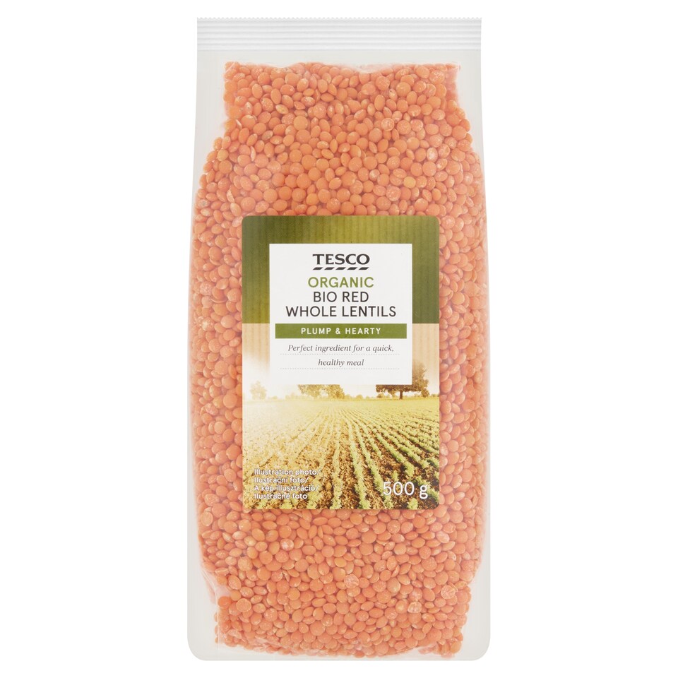 Tesco bio étkezési vöröslencse 500 g