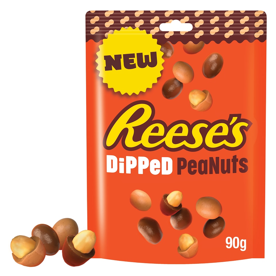 image 1 of Reese's Peanut Butter and Milk Chocolate Dipped Peanuts 90g