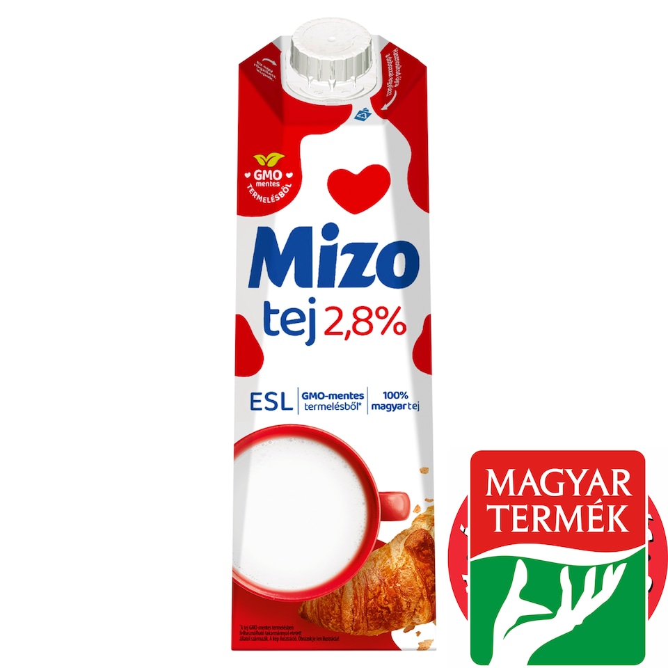 Mizo ESL félzsíros tej 2,8% 1 l