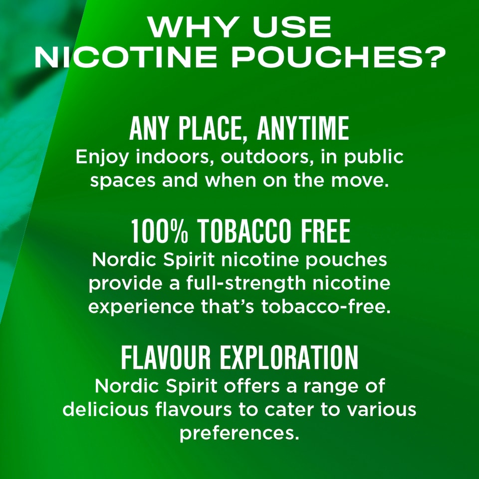 image 1 of Nordic Spirit Sweet Mint Regular - Tobacco Free Nicotine Pouches 20 Pack 6mg 14g