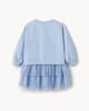 image 2 of F&F Girls Tulle Skirt Sweat Dress in Blue