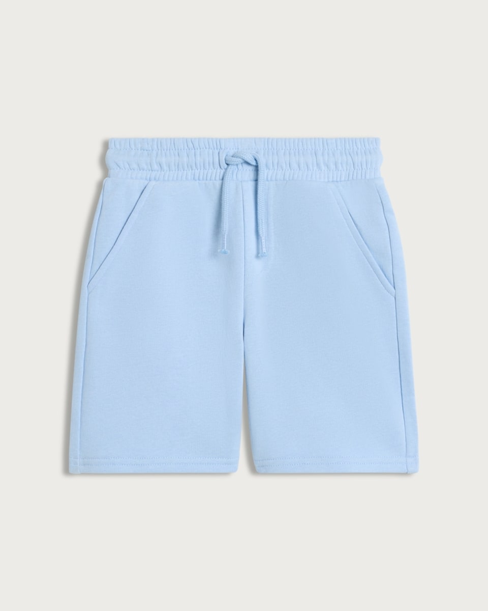 image 1 of F&F Boys Cotton Rich Drawstring Shorts in Blue
