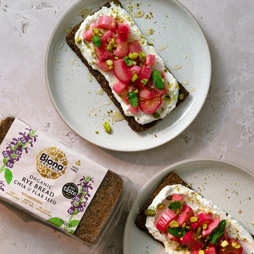 image 1 of Biona Organic Rye Bread Chia & Flax 500g