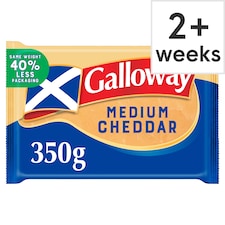 Galloway Medium Scottish Coloured Cheddar Cheese 350g