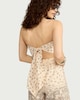 image 3 of F&F Pure Cotton Scarf Print Co-ord Top in Cream