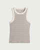 image 4 of F&F Cotton Rich Ribbed Vest in Multi Brown