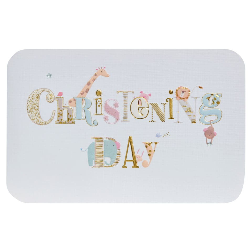 Carlton Christening Card