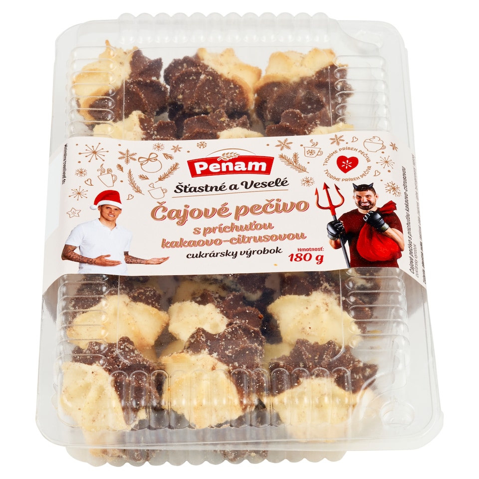 obrázok 1 z Penam Čajové pečivo s príchuťou kakaovo-citrusovou 180 g