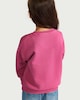 image 3 of F&F Girls Pure Cotton Flower Embroidered Sweatshirt in Pink