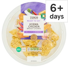 Tesco Korma Chicken Breast Chunks 140g