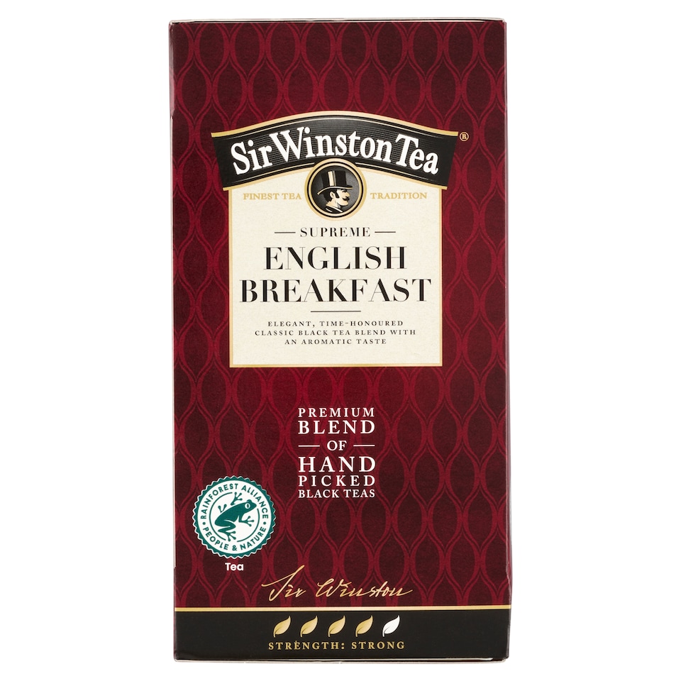 Obrázek 1 pro produkt Sir Winston Tea English Breakfast černý čaj 20 x 1,8g (36g)
