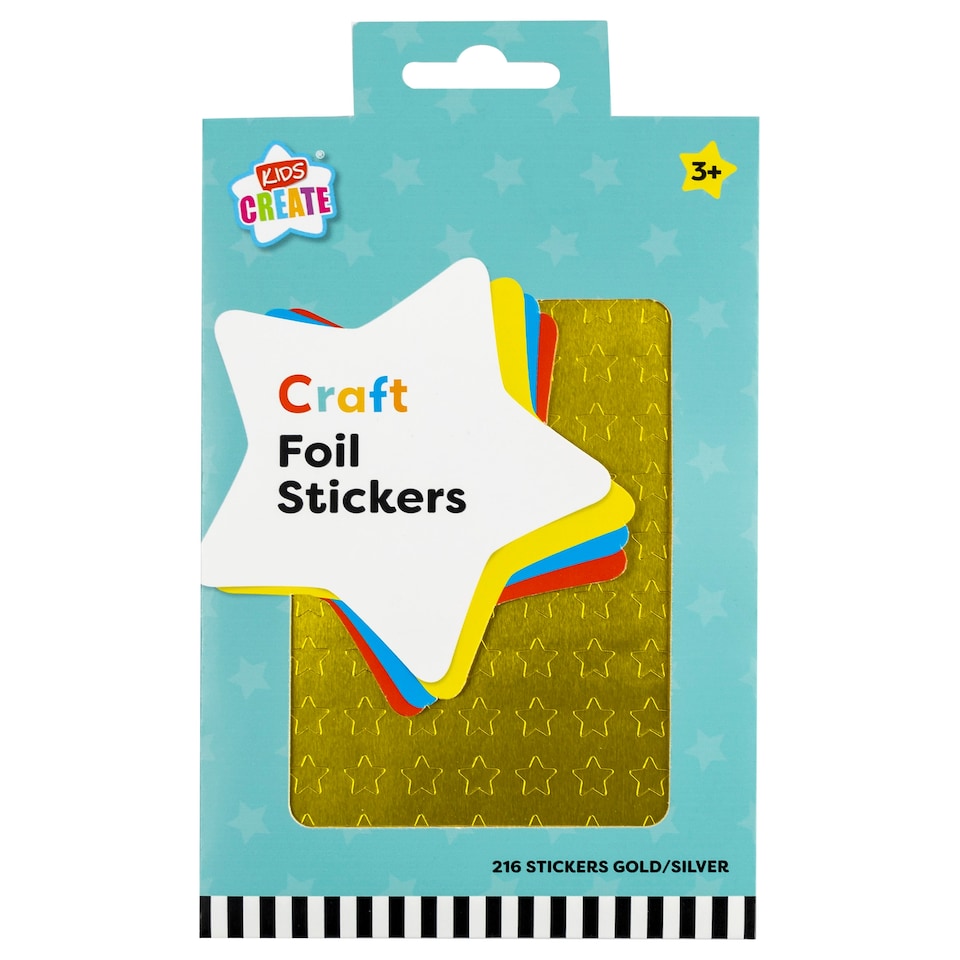 Kids Create Gold/ Silver Foil Stickers