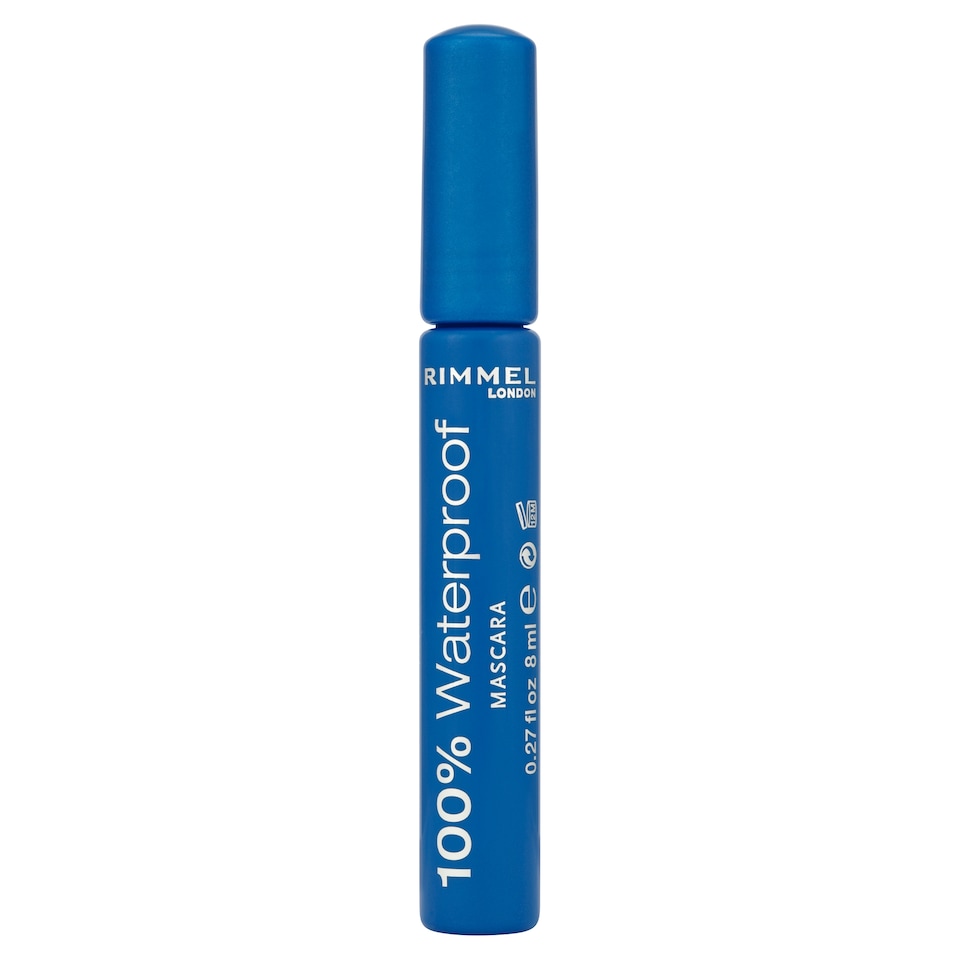 image 1 of Rimmel 100% Waterproof Mascara Black/Black