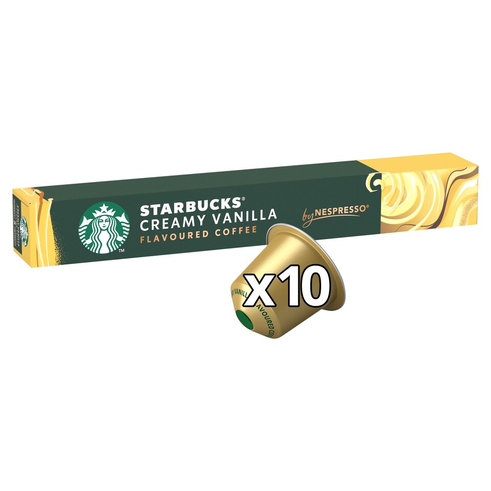 image 1 of Starbucks Creamy Vanilla Flavoured Coffee Pods x10 51g