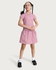 image 2 of F&F School Girls 2-Pack Cotton Rich Gingham Short Sleeved Dresses in Red