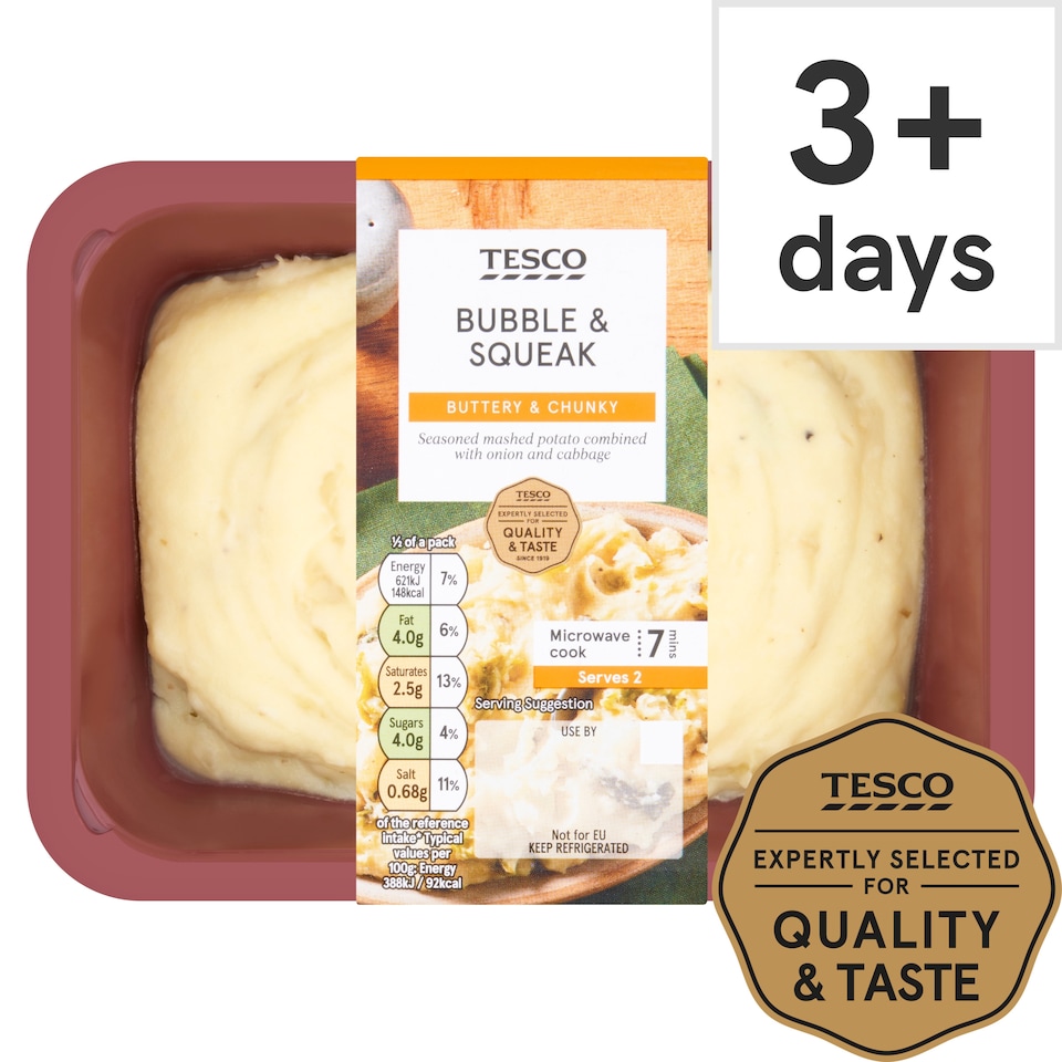 Tesco Bubble & Squeak Mash 350G