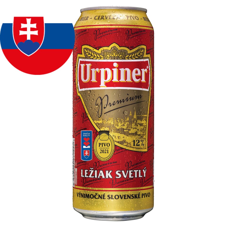Urpiner Premium 12° Pale Lager Beer 500 ml