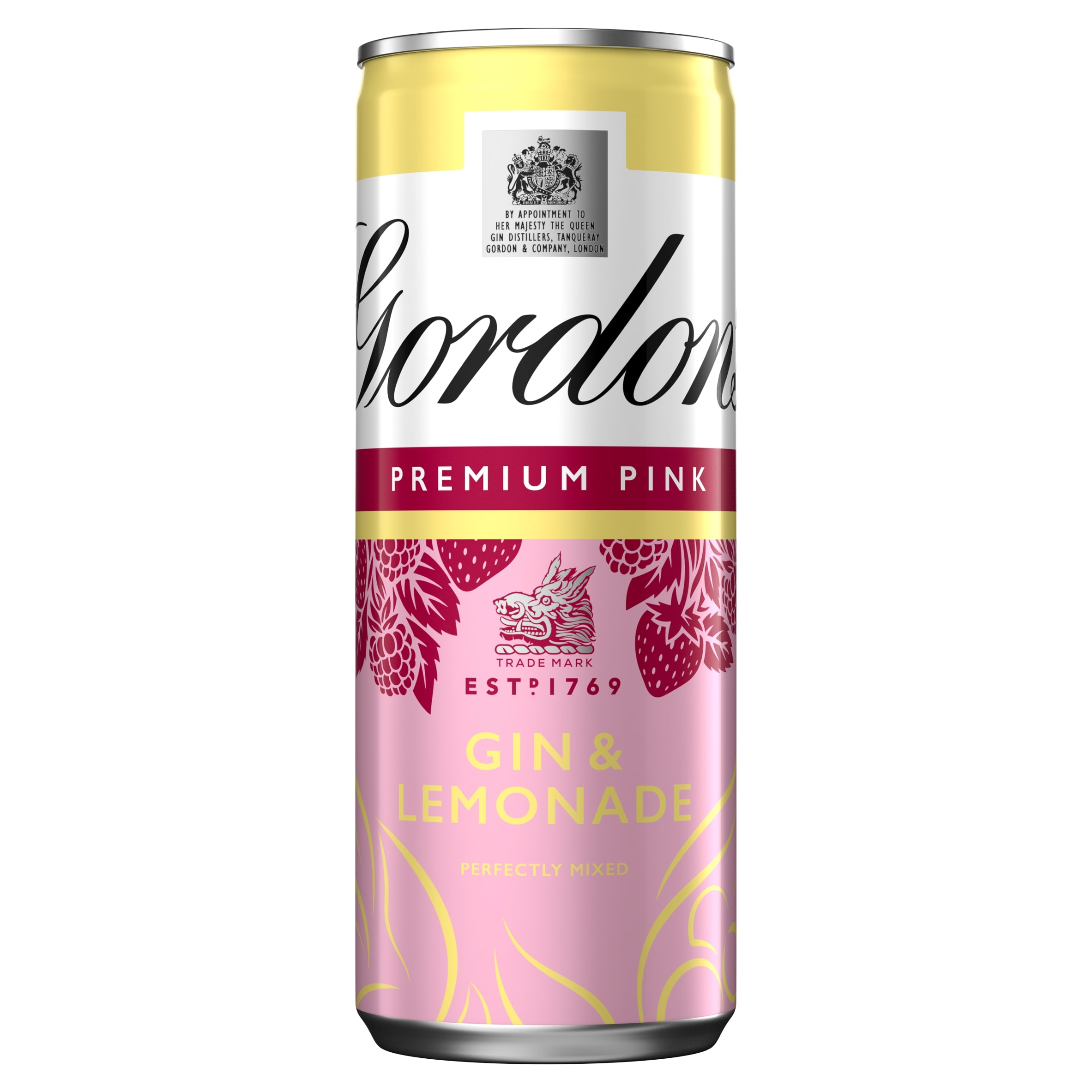 Gordon's Premium Pink Gin & Lemonade Can 5% Vol 250ml