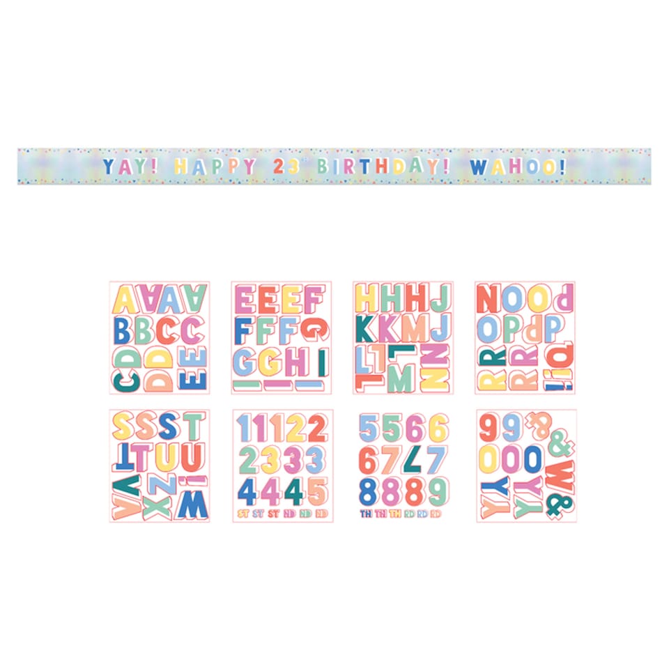 Tesco Personalised Age Banner