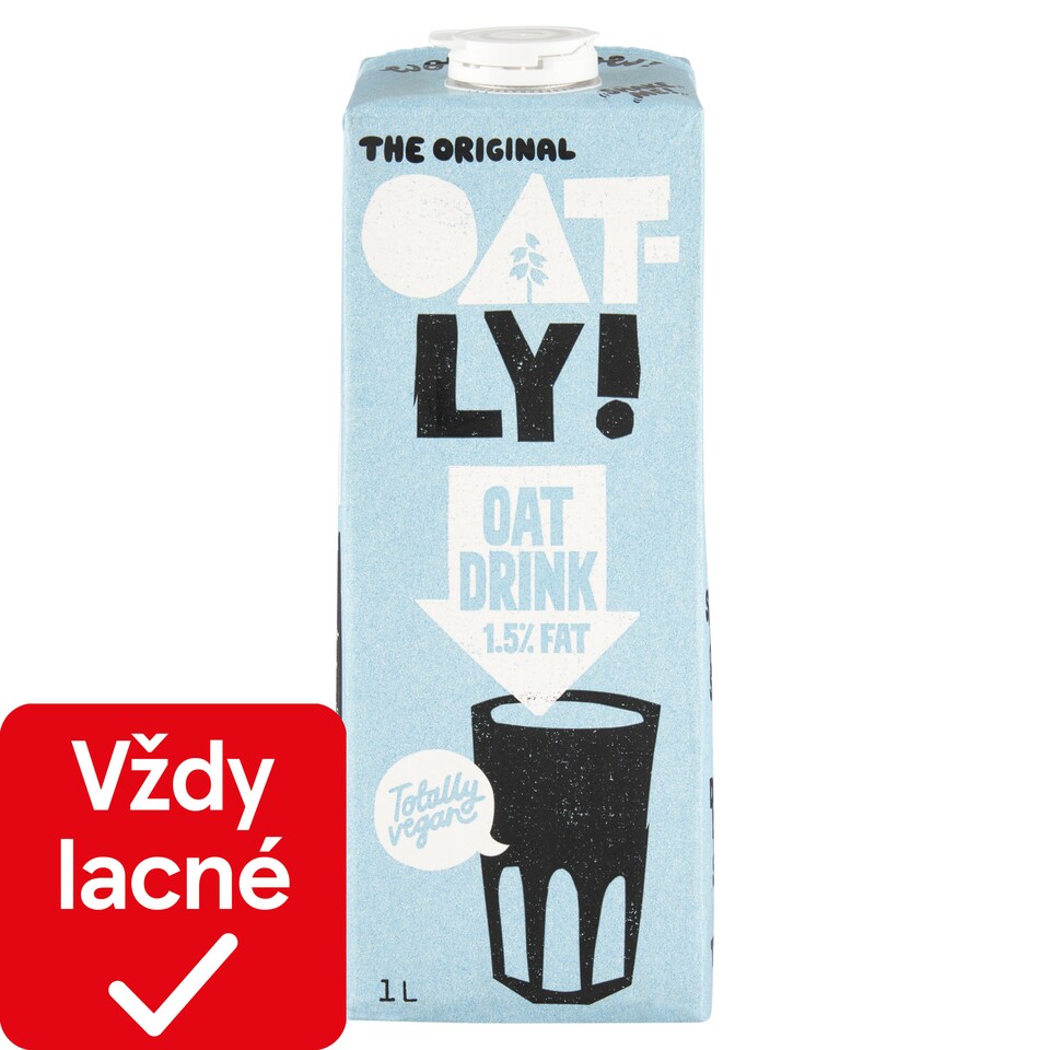 obrázok 1 z Oatly! Ovsený nápoj 1,5% tuku 1 l