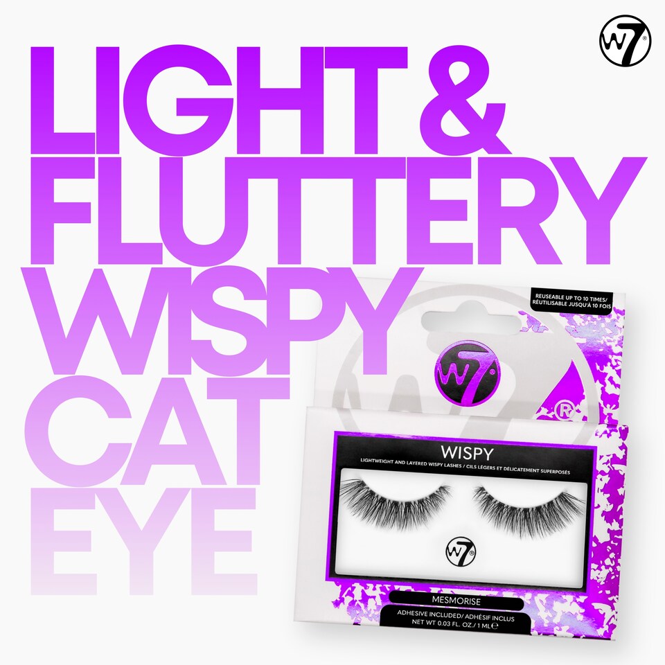 image 1 of W7 Wispy Lashes Mesmerise