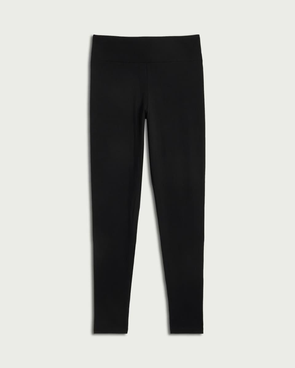 F&F Cotton Rich High Waisted Leggings in Black