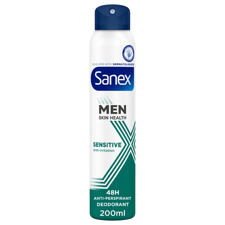 image 1 of Sanex Men Sensitive 48h Antiperspirant Spray Deodorant 200ml