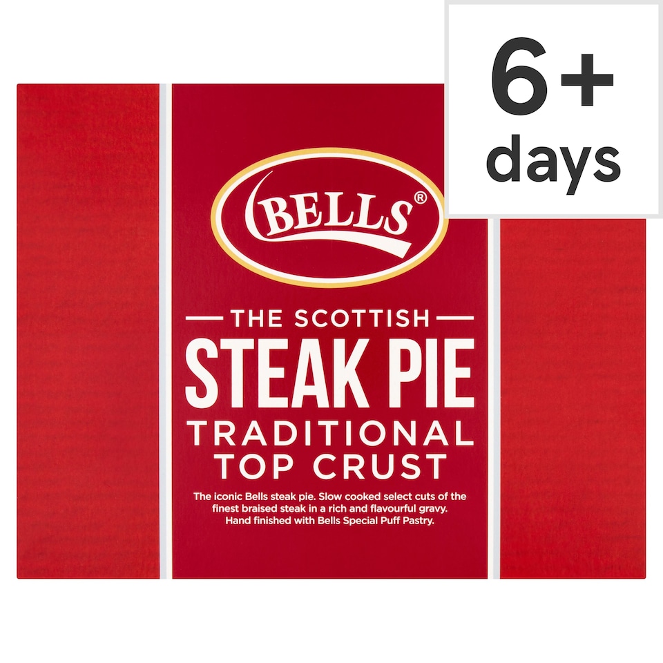 Bells The Scottish Steak Pie Traditional Top Crust 700g