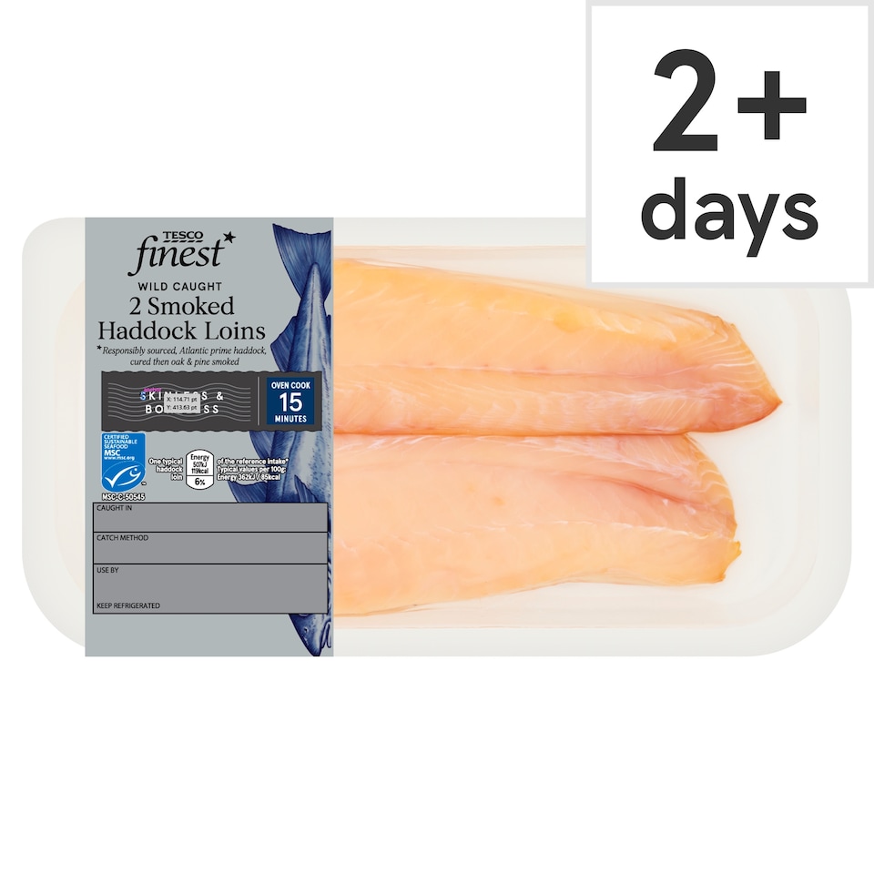 Tesco Finest Smoked Haddock Loins 280g