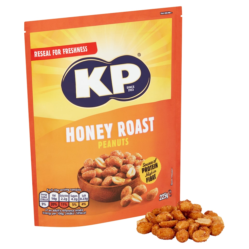 image 1 of Kp Honey Roast Peanuts 225G
