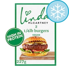 Linda McCartney's 2 Vegetarian 1/4 lb Burgers 227g