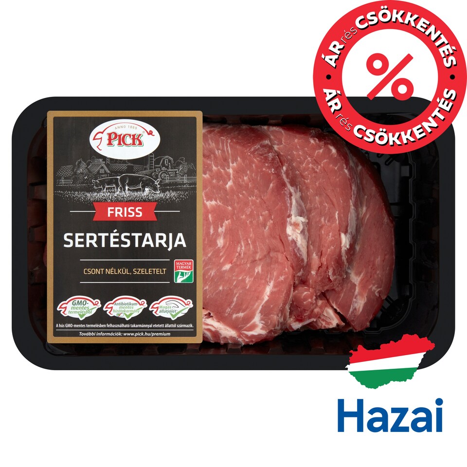PICK friss szeletelt sertéstarja csont nélkül