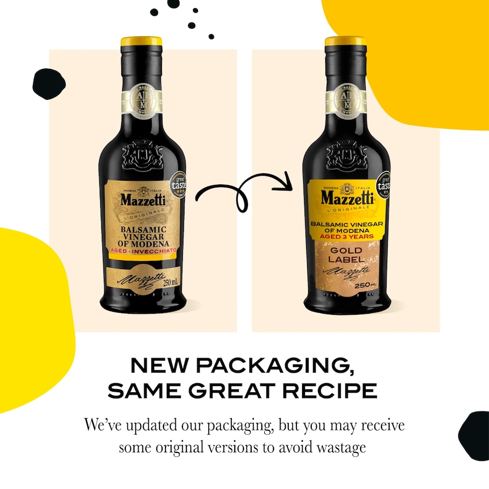 image 1 of Mazzetti Gold Label Aged Balsamic Vinegar of Modena 250ml