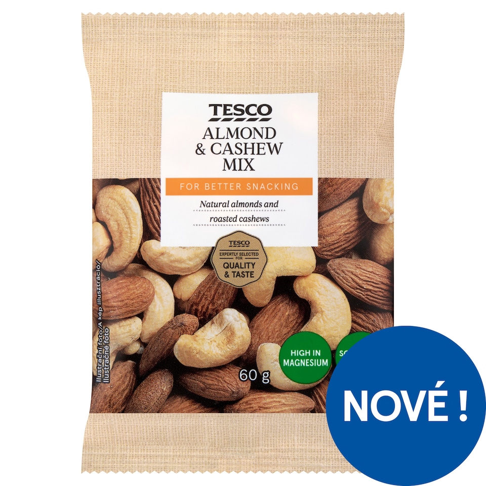 Tesco Almond & Cashew Mix 60g