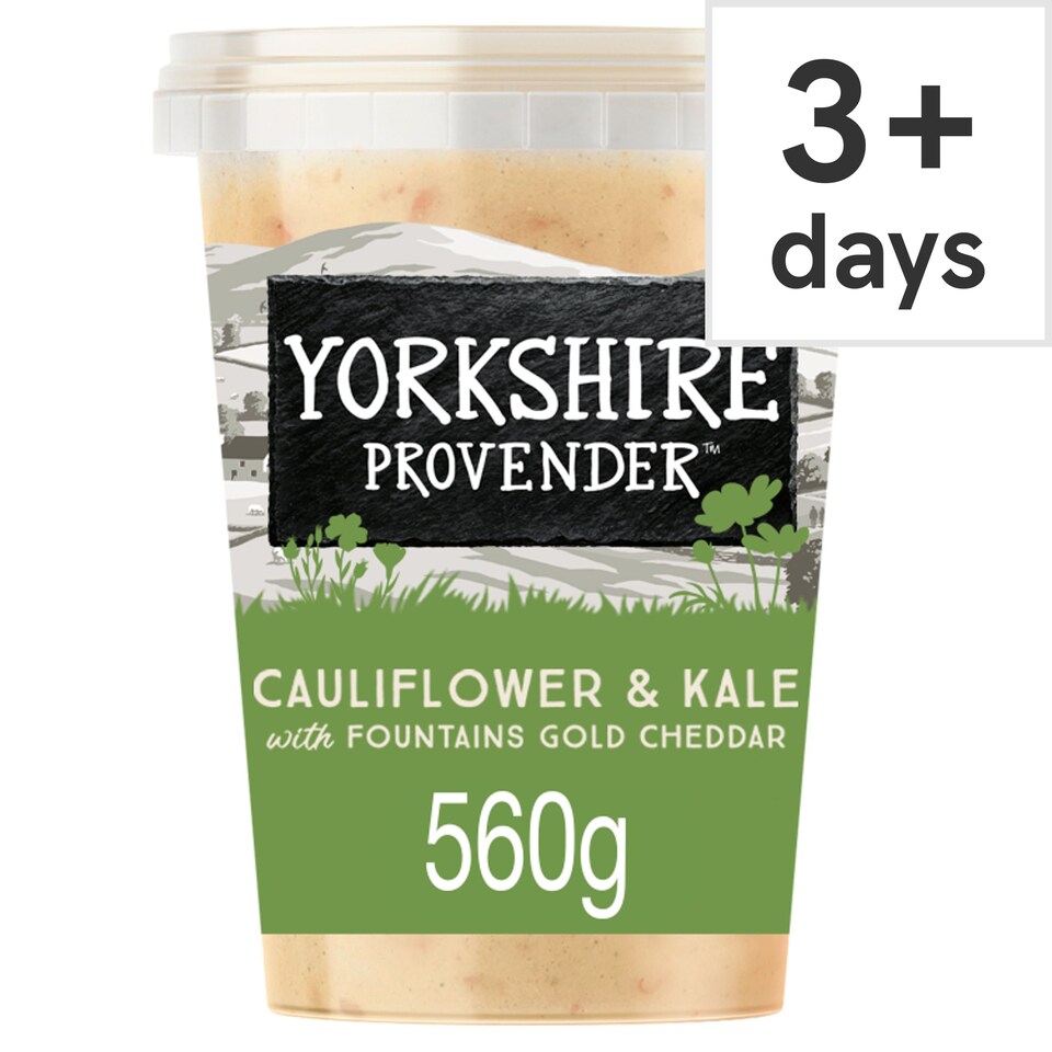 Yorkshire Provender Caili Kale & Fountains Gold Cheddar 560G Tesco