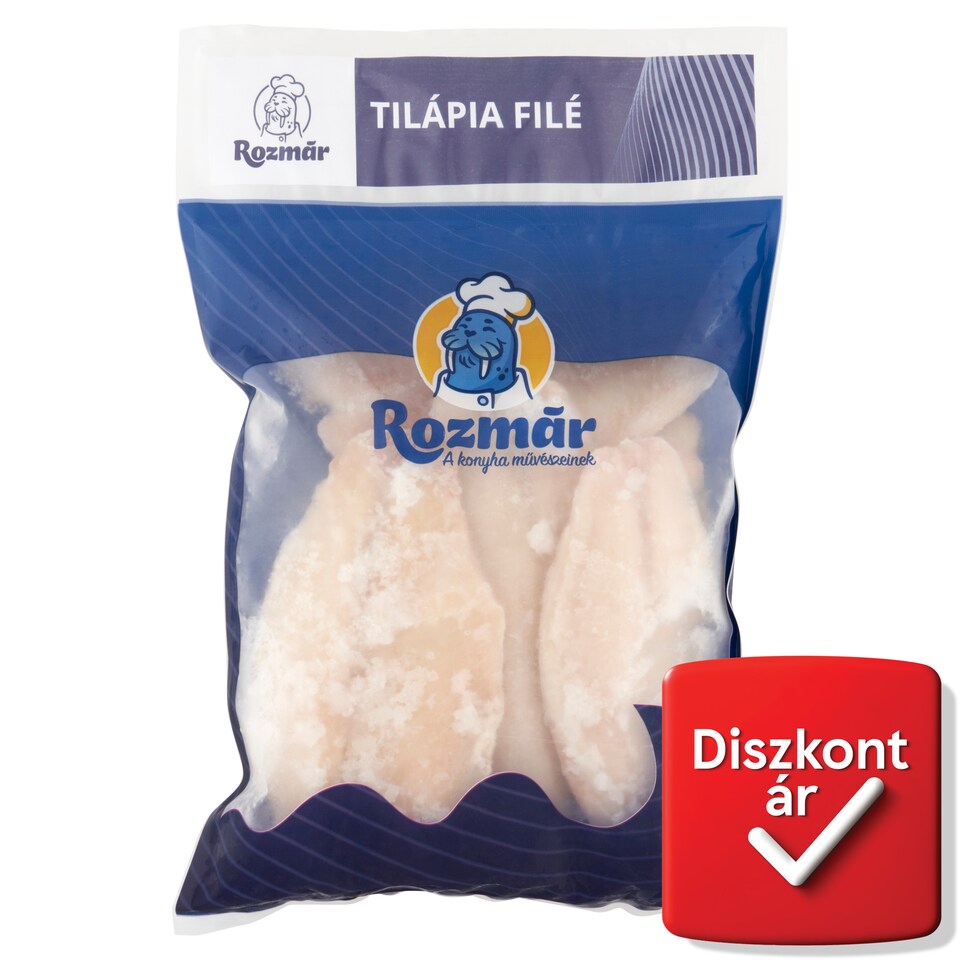 Rozmár gyorsfagyasztott glazúrozott tilápia filé 800 g