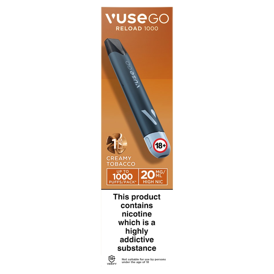 Vuse Go Reload 1000 Pen Creamy Tobacco 20mg/ml Kit 2ml
