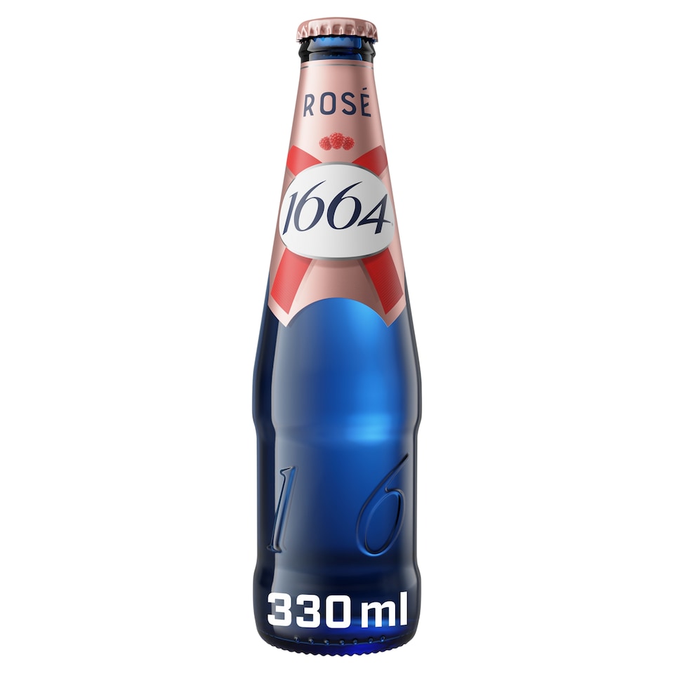 1664 Rosé málna ízű ízesített búzasör, bodza és málna gyümölcslével 4,5% 330 ml
