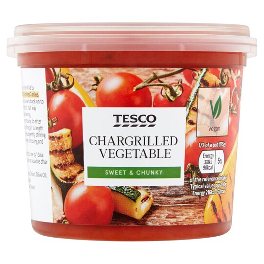 Tesco Chargrilled Mediterranean Vegetable Sauce 350G