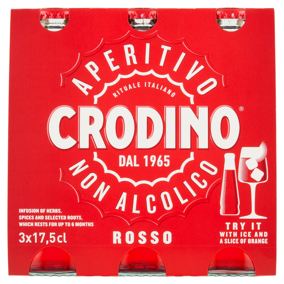 Obrázek 1 pro produkt Crodino Rosso Tri Pack Soft Drink 3 x 175ml