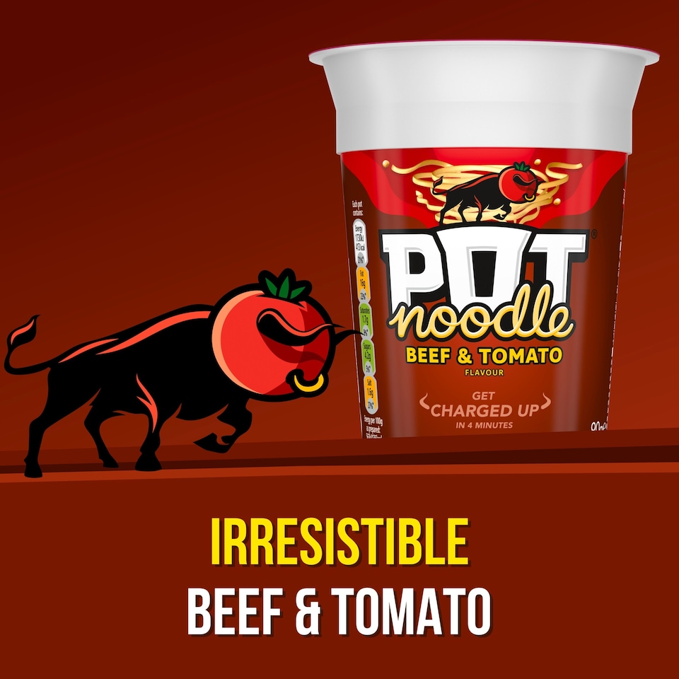 image 1 of Pot Noodle Beef & Tomato Instant Noodles 90g