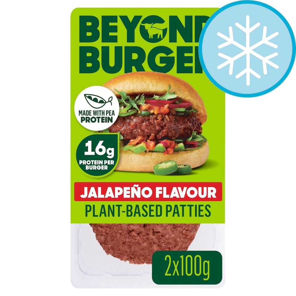 Beyond Burger Plant-Based Patties Jalapeno Flavour 2 x 100g 