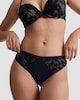 image 2 of F&F Floral Mesh Padded T-Shirt Bra in Black