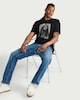 image 3 of Bob Marley Print T-Shirt in Black