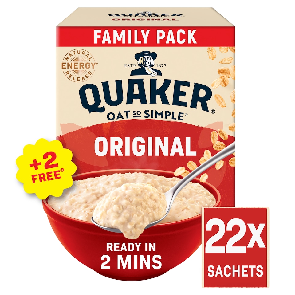 Quaker Oat So Simple Original Big Pack Porridge Sachets 22x27g