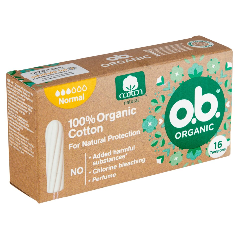 image 1 of O.B. Normal Organic Tampons 16 pcs
