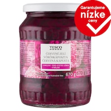 Tesco Červená kapusta v náleve 670 g