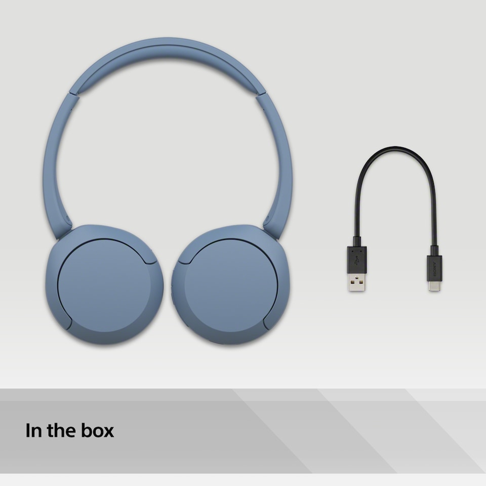 image 1 of Sony WH-CH520 Wireless Bluetooth On Ear Headphones White