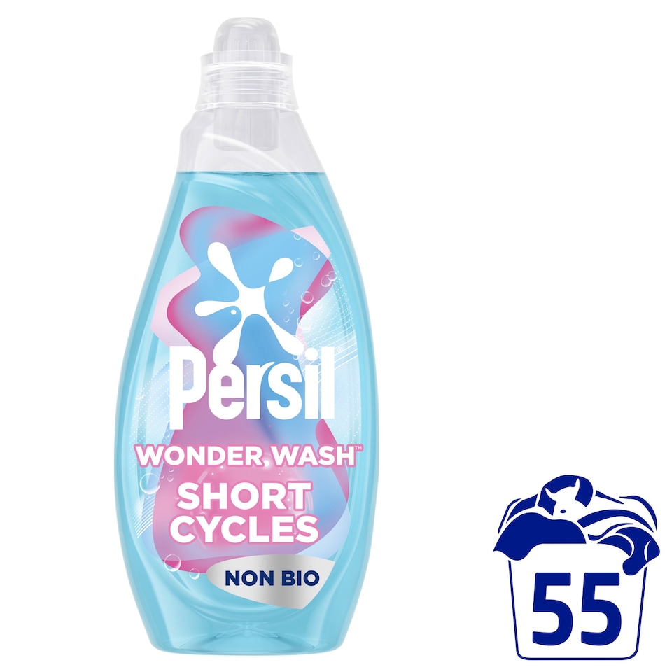 image 1 of Persil Wonder Wash Sensitive Non Bio Laundry Detergent 55 Washes 1485ml